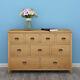 Panana Solid Oak Sideboard Wood Storage Cabinet Chest of Drawers Large Cupboard