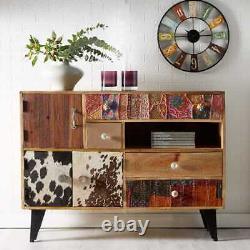 Patchwork Large Sideboard 4 drawer 3 door 1 open