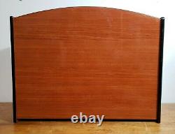 RARE Large TE-AMO Cigar Advertising Desktop Humidor 3 Drawer Glass Door Wood