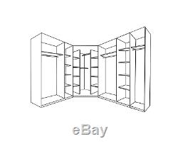 Reflect Large Bespoke Set Optional 9 Door Wardrobe 2 3 5 6 Drawer Chest Bedside