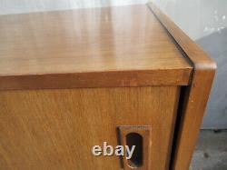 Retro 1960s Nathan Large Teak Sideboard with Sliding Doors & Three Drawers