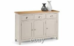 Richmond 3 Door 3 Drawer Sideboard Grey and Oak Assembled 2 Man Delivery