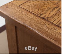 Rustic Solid Oak Sideboard Large 3 Door 3 drawer Oak Sideboard Storage Cupboard