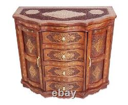 SOLID SHEESHAM WOOD 2 DOOR LARGE SIDEBOARD +4 Drawer Storage INDIAN FURNITURE UK