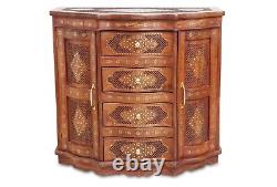 SOLID SHEESHAM WOOD 2 DOOR LARGE SIDEBOARD +4 Drawer Storage INDIAN FURNITURE UK