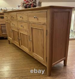 Sadie Oak Large Sideboard 4 Door 6 Drawer Rrp £709