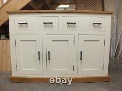 Shabby Chic Painted 3 Door Large Sideboard-bespoke Available- F&b Pointing- Sawn