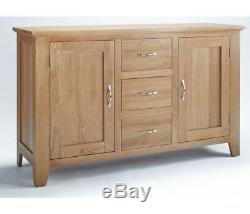 Sherwood Oak Large Sideboard with 2 Doors and 3 Drawers