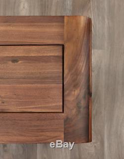 Shiro Premium Dark Wood 2 Door 3 Drawer Large Sideboard Modern Solid Walnut