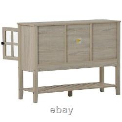 Sideboard 2 Drawer 2 Door Large Cupboard Cabinet Storage Shelf MDF Furniture UK