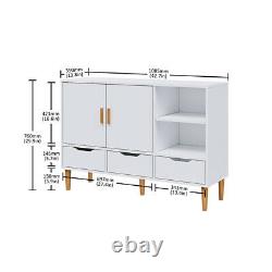 Sideboard 3 Drawer 2 Door Large Cupboard Cabinet Kitchen Livingroom Furniture