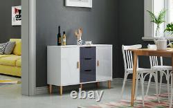 Sideboard 3 Drawer 2 Door Large Cupboard Cabinet MDF Furniture