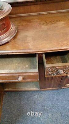 Sideboard Solid Oak Vintage Large 2 door Cupboard 3 drawer