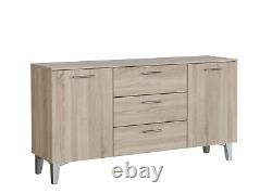 Sideboards Santino Sonoma Oak Effect Large Wide 2 Door / 3 Drawer Sideboard 32