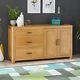 Soho Oak Large Sideboard with 3 Drawers and 2 Doors-EX-DISPLAY- SC23-F302