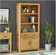 Soho Oak Large Tall Bookcase with 2 Door Cupboard and Drawer SC19