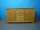 Solid Heavy Oak Chunky 2door 4dovetailed Drawer Sideboard Large Surface Depth