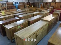 Solid Oak 2door 2dovetailed Drawer Large Sideboard / Tv Cabinet More Listed