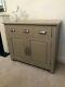 Solid Oak, Farrow & Ball, London Stone, Large Two Door Sideboard with 3 drawers
