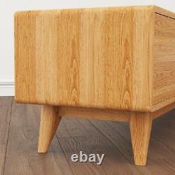 Solid Oak Large Sideboard. Low Level with Doors & Drawer. Handmade. Scandi Style