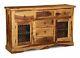 Solid Sheesham Wood 2 Door Large Sideboard New Indian Furniture