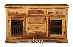 Solid Sheesham Wood 2 Door Large Sideboard New Indian Furniture