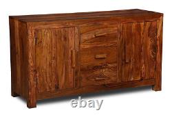 Solid Sheesham Wood Cuba Large Sideboard New Indian Furniture