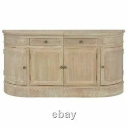 Solid Wood Sideboard Cupboard Storage Cabinet Large Unit 4 Doors Drawers Buffet