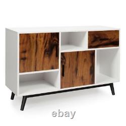 Storage large retro sideboard cabinet 1 drawer 2 doors net weight capacity