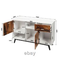 Storage large retro sideboard cabinet 1 drawer 2 doors net weight capacity