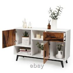 Storage large retro sideboard cabinet 1 drawer 2 doors net weight capacity