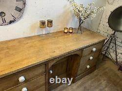 Stunning Large Old Early Victorian Country House Pine Dresser / Sideboard