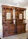 Stunning Pair of Antique Carved Walnut Cabinets Large, Lovely Condition