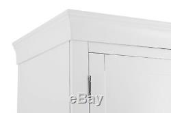 Sussex White Painted 2 Door 4 Drawer Wardrobe / Large White Wardrobe / In Stock