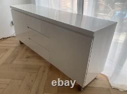 Sydney Large High Gloss Sideboard Unit 2 x Doors 3 x Drawers in White Rrp £599