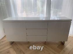 Sydney Large High Gloss Sideboard Unit 2 x Doors 3 x Drawers in White Rrp £599