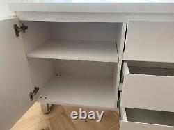 Sydney Large High Gloss Sideboard Unit 2 x Doors 3 x Drawers in White Rrp £599