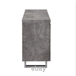 Sydney Large Sideboard With 2 Door 3 Drawer In Concrete Effect