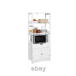 Tall Kitchen Larder Cupboard Large Pantry Storage Cabinet Shelving Unit Drawer