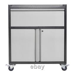 Tool Chest Cabinet Box Metal Large Double Door &Drawer Storage Cupbpard Workshop