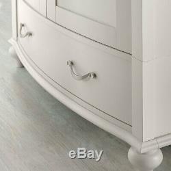 Traditional Design Bedroom Montreux Soft Grey Large Drawer Double Door Wardrobes