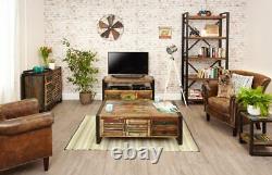 Urban Chic 4 Door 4 Drawers Large Coffee Table