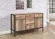 Urban Rustic Industrial 2 Door 5 Drawer Large Sideboard Furniture Storage