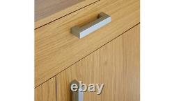 Venetia Large 3 Door 2 Drawer Shoe Cabinet Oak
