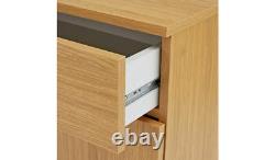 Venetia Large 3 Door 2 Drawer Shoe Cabinet Oak