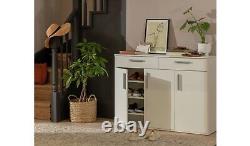 Venetia Large 3 Door 2 Drawer Shoe Cabinet White