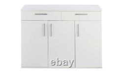 Venetia Large 3 Door 2 Drawer Shoe Cabinet White