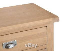 Vermont Oak Large 4 Door 3 Drawer Sideboard / Solid Wood Cabinet Storage Unit
