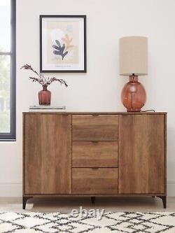 Very Home Wakefield Large Sideboard 2 door 3 drawers Dark Oak Effect Living room