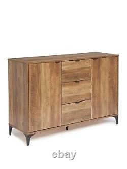 Very Home Wakefield Large Sideboard 2 door 3 drawers Dark Oak Effect Living room